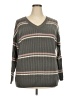 Assorted Brands 100% Acrylic Stripes Gray Pullover Sweater Size 2X - photo 1