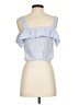 Aqua 100% Cotton Blue Sleeveless Blouse Size S - photo 2