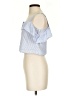 Aqua 100% Cotton Blue Sleeveless Blouse Size S - photo 5