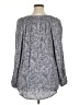 Krazy Kat 100% Rayon Paisley Gray Long Sleeve Blouse Size 1X - photo 2