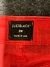Just Black Color Block Red Jeggings Size 28 waist - photo 7