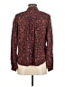 Ann Taylor LOFT Floral Orange Long Sleeve Blouse Size M - photo 2