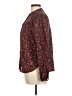 Ann Taylor LOFT Floral Orange Long Sleeve Blouse Size M - photo 5