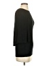 VERTIGO Solid Black 3/4 Sleeve Top Size S - photo 4