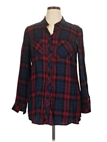 Go Silk 3/4 Sleeve Button-Down Shirt (view 1)