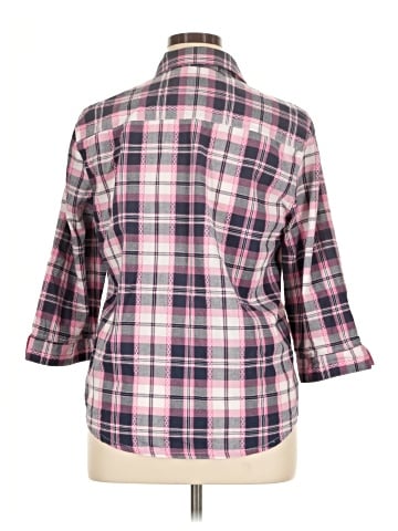 Alfred Dunner 3/4 Sleeve Button-Down Shirt (view 2)