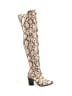 Miss Lola Ivory Tan Boots Size 6 - photo 1