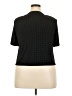 Ronni Nicole Polka Dots Black Short Sleeve Blouse Size 2X - photo 2