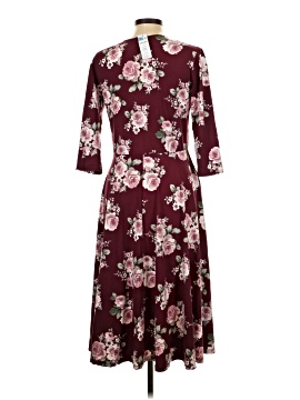 knee length dresses for ladies Do Dora Midi Dress Magenta main image 0