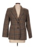 Worthington Plaid Brown Tan Blazer Size 10 - photo 1