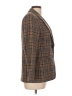Worthington Plaid Brown Tan Blazer Size 10 - photo 4