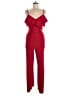 Iz Byer Solid Red Jumpsuit Size M - photo 1