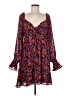 Dee Elly 100% Polyester Print Red Casual Dress Size M - photo 1