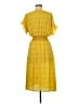 Max Studio 100% Polyester Yellow Casual Dress Size M - photo 2