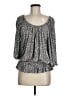 Joie Silver Long Sleeve Blouse Size M - photo 1