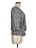 Joie Silver Long Sleeve Blouse Size M - photo 4