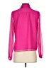 Ann Taylor 100% Polyester Pink Long Sleeve Blouse Size XXS - photo 2