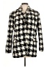 Blank NYC 100% Polyester Houndstooth Gray Coat Size M - photo 1