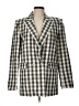 MNG Checkered-gingham Gray Ivory Blazer Size L - photo 1
