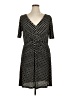 MNG 100% Polyester Polka Dots Black Casual Dress Size 14 - photo 1
