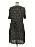 MNG 100% Polyester Polka Dots Black Casual Dress Size 14 - photo 2