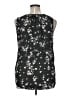 Maurices 100% Polyester Floral Black Sleeveless Blouse Size XL - photo 2