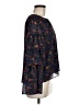 Madewell 100% Polyester Floral Blue 3/4 Sleeve Blouse Size M - photo 4