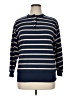 Carriage Court Stripes Blue Pullover Sweater Size 1X - photo 1