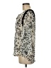 Black Rainn 100% Polyester Silver 3/4 Sleeve Blouse Size M - photo 5