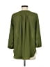 Downeast 100% Polyester Green 3/4 Sleeve Blouse Size M - photo 2