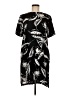 Adam Lippes 100% Polyester Print Black Casual Dress Size 6 - photo 1