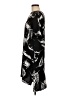 Adam Lippes 100% Polyester Print Black Casual Dress Size 6 - photo 5