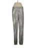 Assorted Brands Metallic Silver Casual Pants Size S - photo 1