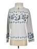 Rachel Zoe TJX Paisley Silver Pullover Sweater Size S - photo 1