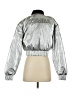 Zumba Wear 100% Nylon Metallic Silver Jacket Size XS - photo 2