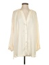 Zara 100% Polyester Ivory Long Sleeve Blouse Size S - photo 1