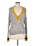 Rag & Bone Chevron-herringbone Gray Pullover Sweater Size M - photo 1