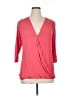 Cubism Pink 3/4 Sleeve Blouse Size XL - photo 1
