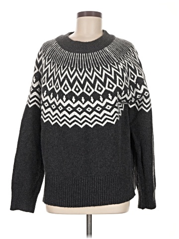 Hem & Thread Pullover Sweater (view 1)
