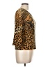 Anna Gray 100% Acrylic Animal Print Gold Pullover Sweater Size L - photo 4