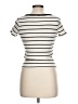 MNG Stripes Ivory Short Sleeve T-Shirt Size L - photo 2