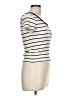 MNG Stripes Ivory Short Sleeve T-Shirt Size L - photo 4