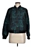 Anne Klein Print Teal Track Jacket Size 6 - photo 1
