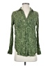 Pilcro 100% Viscose Paisley Green Long Sleeve Blouse Size XXS - photo 1