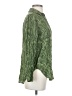 Pilcro 100% Viscose Paisley Green Long Sleeve Blouse Size XXS - photo 4
