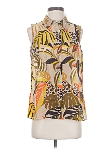 CAbi Sleeveless Button-Down Shirt (view 1)