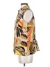 CAbi Animal Print Gold Tan Sleeveless Button-Down Shirt Size S - photo 5