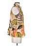 CAbi Animal Print Gold Tan Sleeveless Button-Down Shirt Size S - photo 4