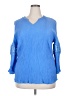 Ruby Rd. Blue 3/4 Sleeve T-Shirt Size 2X - photo 1
