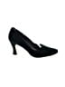 Hillard & Hanson Black Green Heels Size 8 1/2 - photo 1